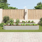 jardiniere acier galvanise fond ouvert usage exterieur argent 400 x 80 x 44 cm 1 | jardinna