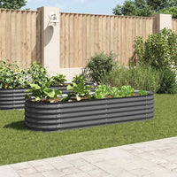 jardiniere acier galvanise fond ouvert usage exterieur gris 240 x 80 x 44 cm 1 | jardinna
