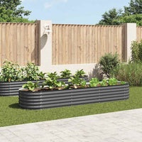 jardiniere acier galvanise fond ouvert usage exterieur gris 320 x 80 x 44 cm 1 | jardinna