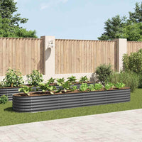 jardiniere acier galvanise fond ouvert usage exterieur gris 400 x 80 x 44 cm 1 | jardinna