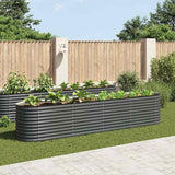 jardiniere acier galvanise fond ouvert usage exterieur gris 400 x 80 x 81 cm 1 | jardinna