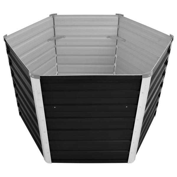 jardiniere acier galvanise hexagonale fond drainage 3 | jardinna