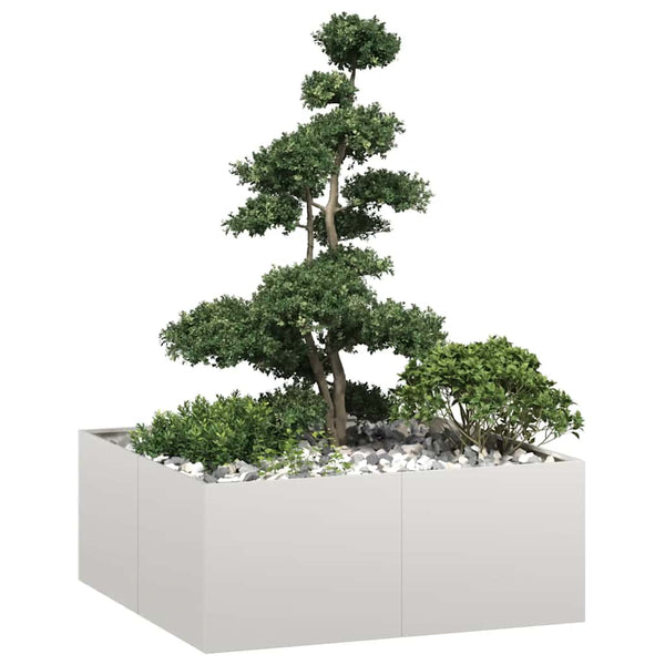 jardiniere acier inoxydable design elegant 100 x 100 x 40 cm 1 | jardinna