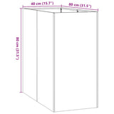 jardiniere acier inoxydable design elegant 9 | jardinna