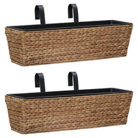 jardiniere balcon jacinthe deau balconniere lot 2 marron 1 | jardinna