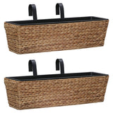 jardiniere balcon jacinthe deau balconniere lot 2 marron 1 | jardinna