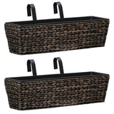 jardiniere balcon jacinthe deau balconniere lot 2 marron fonce 1 | jardinna