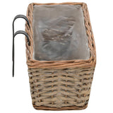 jardiniere balcon osier doublure 2 pcs 5 | jardinna