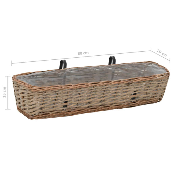 jardiniere balcon osier doublure 2 pcs 6 | jardinna