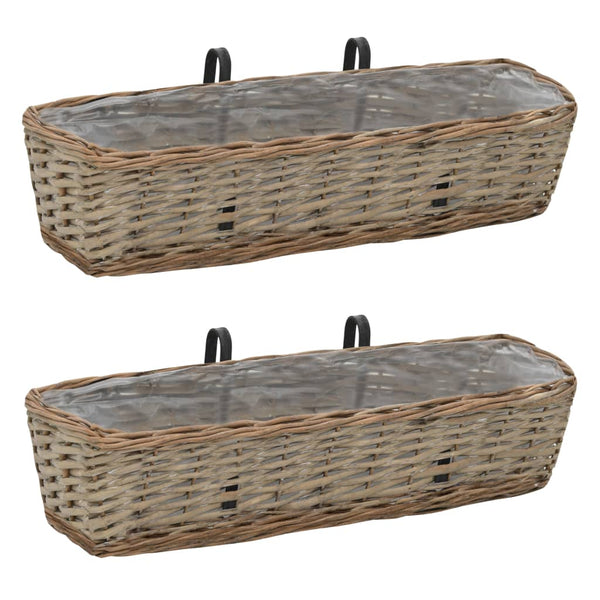 jardiniere balcon osier doublure 2 pcs 60 x 18 x 13 cm 1 | jardinna