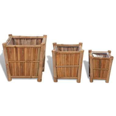 jardiniere bambou exterieur durable lot 2 | jardinna