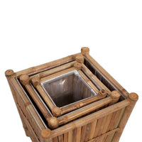 jardiniere bambou exterieur durable lot 4 | jardinna