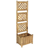 jardiniere bambou treillis ideal plantes grimpantes 40 cm 1 | jardinna