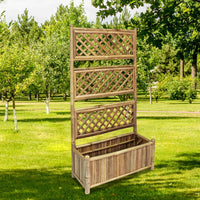 jardiniere bambou treillis ideal plantes grimpantes 70 cm 1 | jardinna