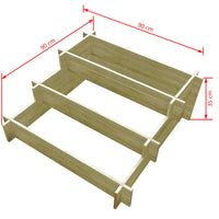 jardiniere bois a 3 niveaux jardin potager carre 4 | jardinna