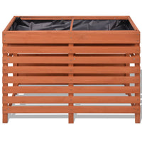 jardiniere bois conifere espace rangement inclus 3 | jardinna