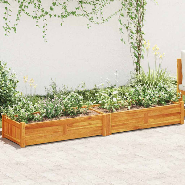 jardiniere bois dacacia design elegant jardinage 200 x 50 x 25 cm 1 | jardinna