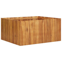 jardiniere bois dacacia massif design sobre rustique 100 x 100 x 50 cm 1 | jardinna