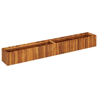 jardiniere bois dacacia massif design sobre rustique 200 x 30 x 25 cm 1 | jardinna