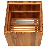 jardiniere bois dacacia massif design sobre rustique 3 | jardinna