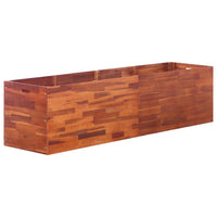 jardiniere bois dacacia resistante intemperies grand volume 200 x 50 x 50 cm 1 | jardinna