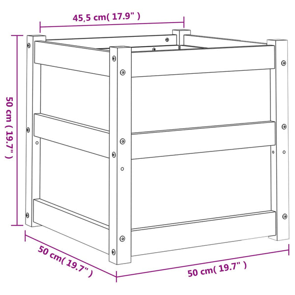 jardiniere bois massif structure robuste 50x50x50 cm 11 | jardinna
