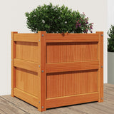jardiniere bois massif structure robuste 50x50x50 cm bois pin brun 2 | jardinna