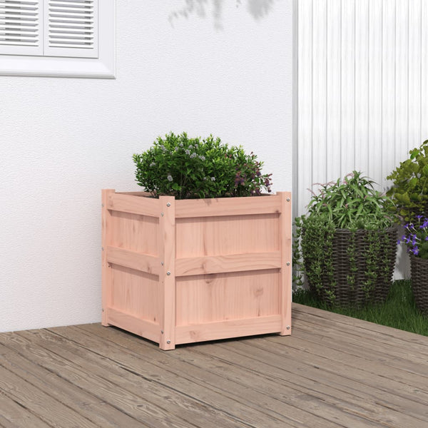 jardiniere bois massif structure robuste 50x50x50 cm douglas naturel 2 | jardinna