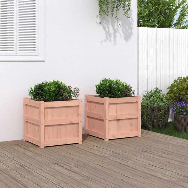 jardiniere bois massif structure robuste 50x50x50 cm douglas naturel 3 | jardinna