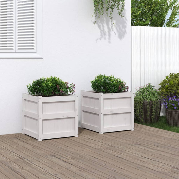 jardiniere bois massif structure robuste 50x50x50 cm pin blanc 3 | jardinna