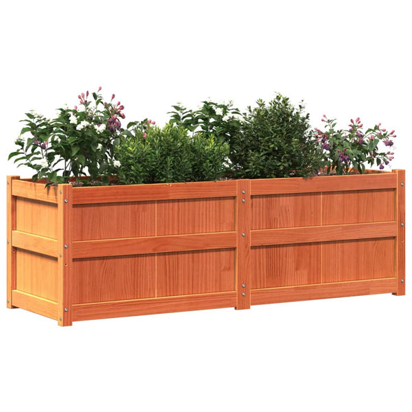 jardiniere bois massif style rustique 150x50x50 cm 4 | jardinna