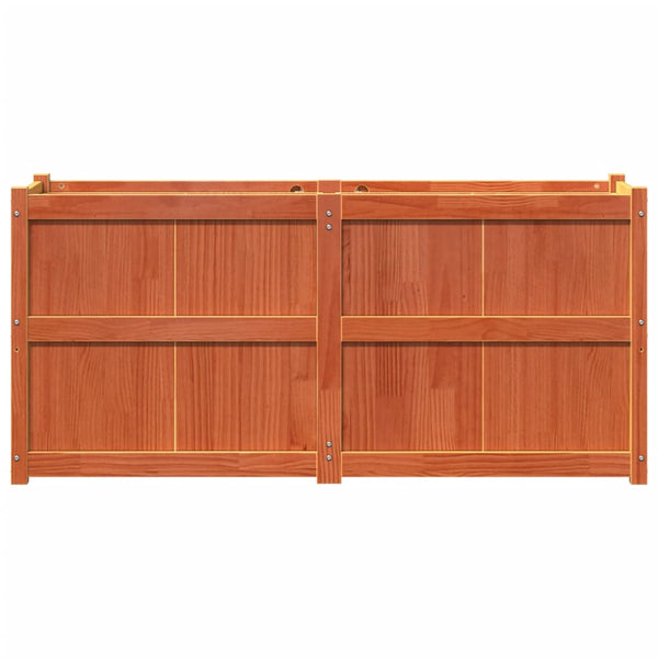 jardiniere bois massif style rustique 150x50x70 cm 5 | jardinna