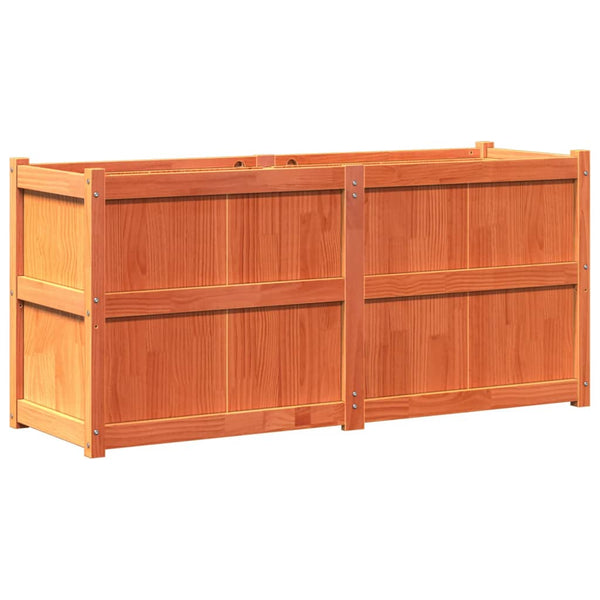 jardiniere bois massif style rustique 150x50x70 cm 7 | jardinna