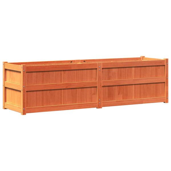 jardiniere bois massif style rustique 180x50x50 cm 2 | jardinna