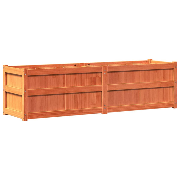 jardiniere bois massif style rustique 180x50x50 cm 7 | jardinna
