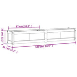 jardiniere bois massif style rustique 181x30x31 cm 11 | jardinna