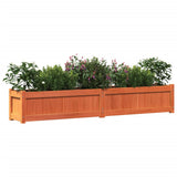 jardiniere bois massif style rustique 181x30x31 cm 4 | jardinna