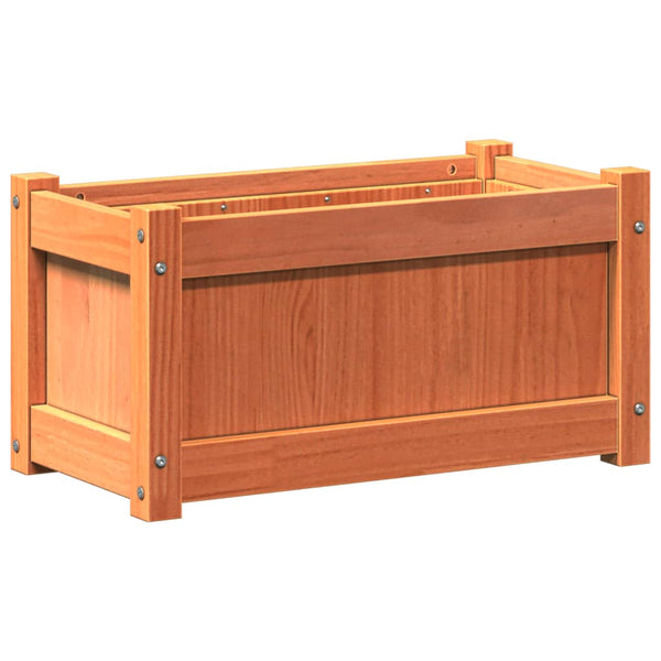 jardiniere bois massif style rustique 60x31x31 cm set 1 2 pcs 5 | jardinna
