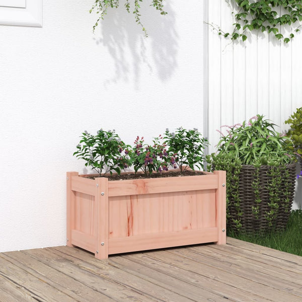 jardiniere bois massif style rustique 60x31x31 cm set 1 2 pcs douglas naturel 2 | jardinna