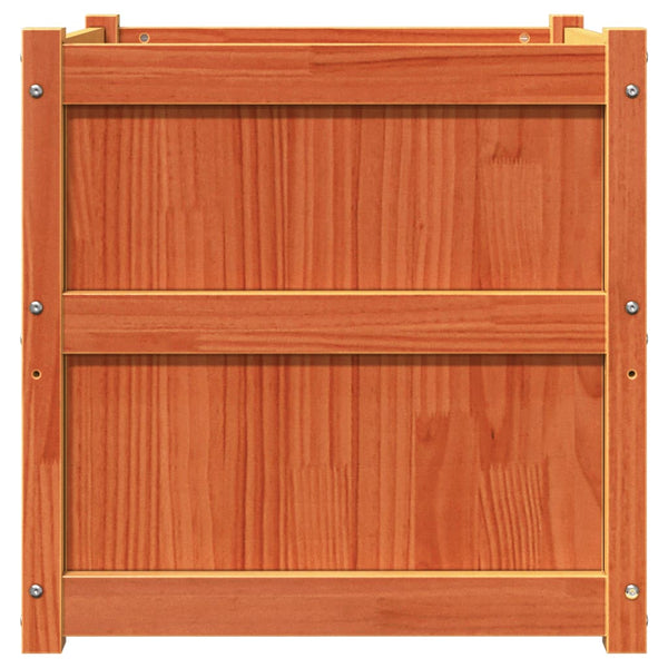 jardiniere bois massif style rustique 60x60x60 cm set 1 2 pcs 5 | jardinna