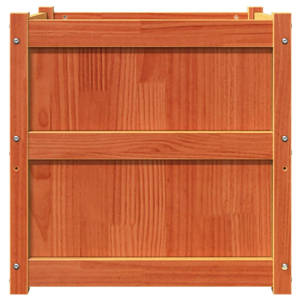 jardiniere bois massif style rustique 60x60x60 cm set 1 2 pcs 6 | jardinna