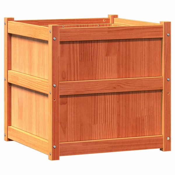 jardiniere bois massif style rustique 60x60x60 cm set 1 2 pcs 7 | jardinna