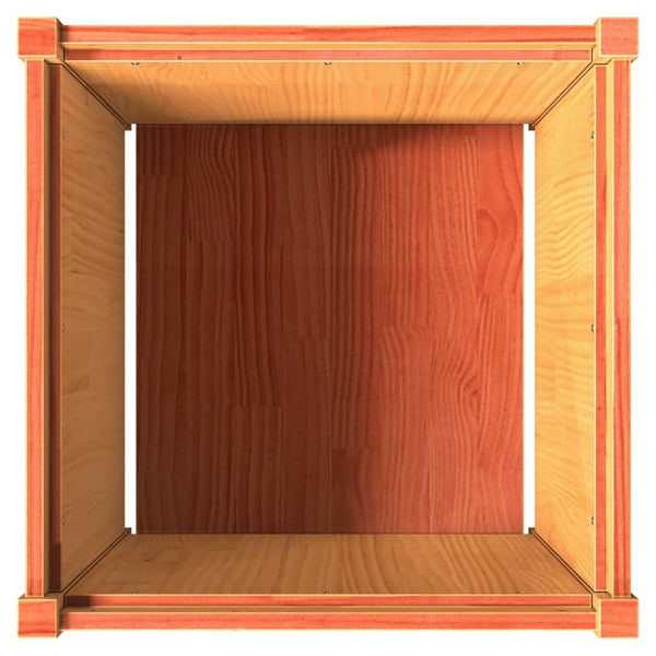 jardiniere bois massif style rustique 60x60x60 cm set 1 2 pcs 8 | jardinna