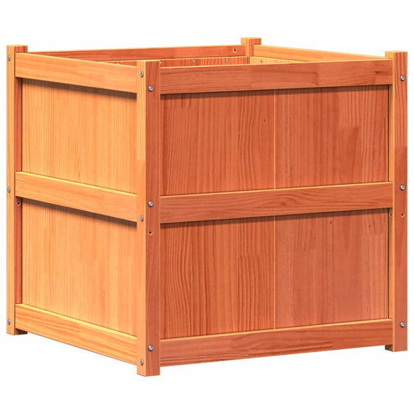 jardiniere bois massif style rustique 70x70x70 cm 2 | jardinna