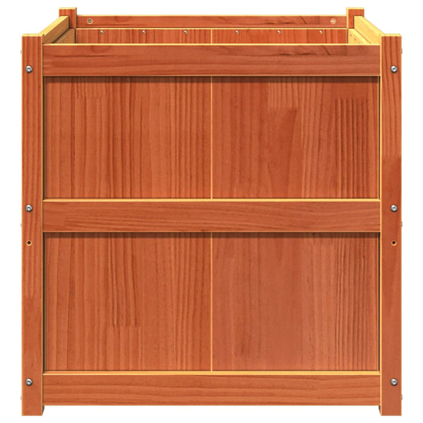 jardiniere bois massif style rustique 70x70x70 cm 5 | jardinna