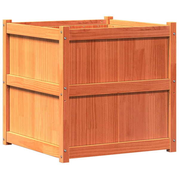 jardiniere bois massif style rustique 70x70x70 cm 6 | jardinna