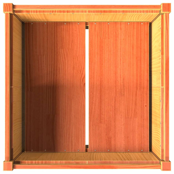 jardiniere bois massif style rustique 70x70x70 cm 7 | jardinna