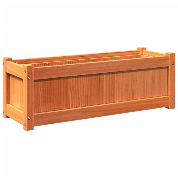 jardiniere bois massif style rustique 90x31x31 cm set 1 2 pcs 7 | jardinna