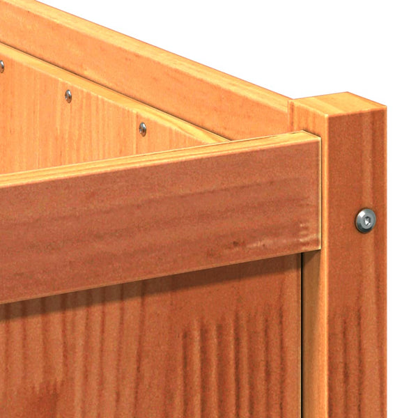 jardiniere bois massif style rustique 90x50x50 cm set 1 2 pcs 10 | jardinna