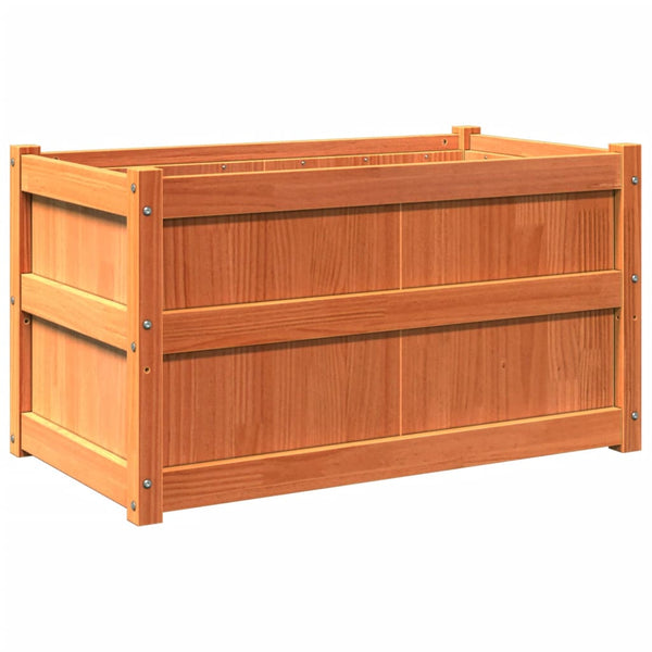 jardiniere bois massif style rustique 90x50x50 cm set 1 2 pcs 5 | jardinna